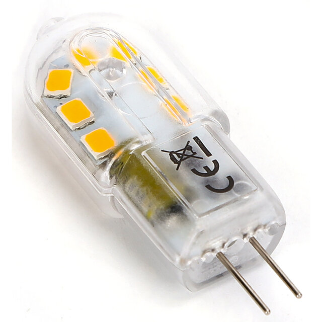 Tien LED G4 lampen 2W met daglicht wit licht van 6500K en 165 lumen in compacte vorm Tien LED G4 lampen 2W met daglicht wit licht van 6500K en 165 lumen in compacte vorm