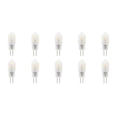 Aigi LED Lamp 10 Pack - G4 Fitting - 1.3W Helder Daglicht Wit 6500K Aigi LED Lamp 10 Pack - G4 Fitting - 1.3W Helder Daglicht Wit 6500K