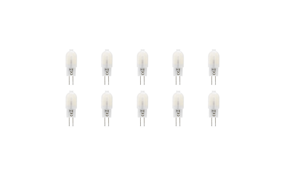 HLW LED Aigi LED Bulb 10 Pack - G4 Fitting - 1.3W Bright Daylight White 6500K HLW LED Aigi LED Bulb 10 Pack - G4 Fitting - 1.3W Bright Daylight White 6500K