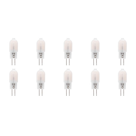 Aigi LED Lamp 10 Pack - G4 Fitting - 1.3W Warm Wit 3000K Vervangt 12W Aigi LED Lamp 10 Pack - G4 Fitting - 1.3W Warm Wit 3000K Vervangt 12W