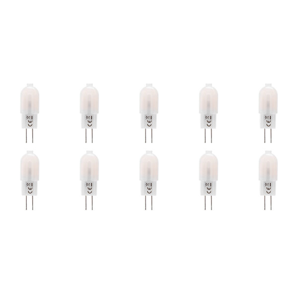 HLW LED Aigi LED Lamp 10 Pack - G4 Fitting - 1.3W Warm Wit 3000K Vervangt 12W HLW LED Aigi LED Lamp 10 Pack - G4 Fitting - 1.3W Warm Wit 3000K Vervangt 12W