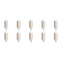 LED Lamp 10 Pack - Aigi - R7S Fitting - 7W - Warm Wit 3000K