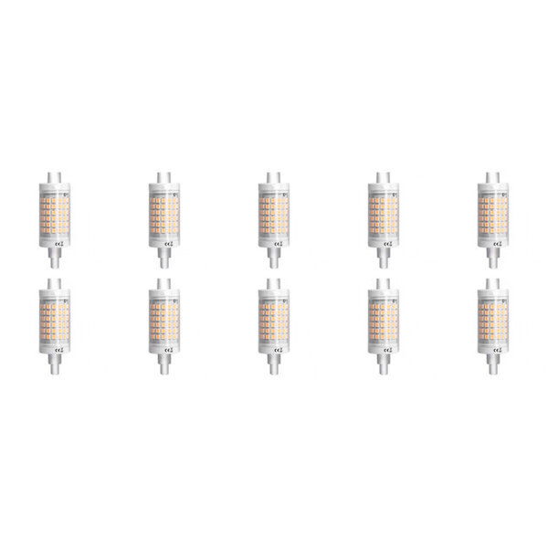 HLW LED Aigi LED Lamp 10 Pack - R7S Fitting - 7W Helder/Koud Wit 6500K HLW LED Aigi LED Lamp 10 Pack - R7S Fitting - 7W Helder/Koud Wit 6500K
