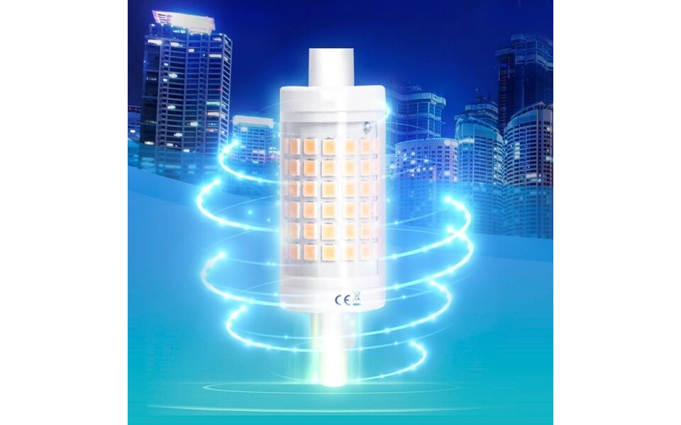 HLW LED Aigi LED Bulb 10 Pack - R7S Fitting - 7W Bright/Cool White 6500K