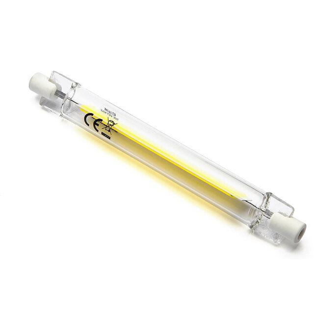 R7S LED lamp 8W met 6500K daglichtwit en 1055 lumen lichtopbrengst in langwerpige vorm R7S LED lamp 8W met 6500K daglichtwit en 1055 lumen lichtopbrengst in langwerpige vorm