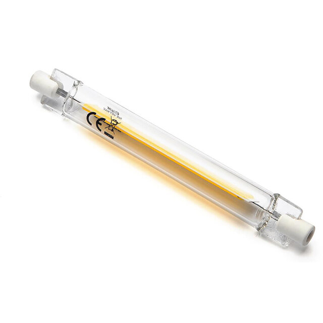 LED lamp R7s 8W met warm wit licht van 3000K en 1055 lumen in langwerpige vorm