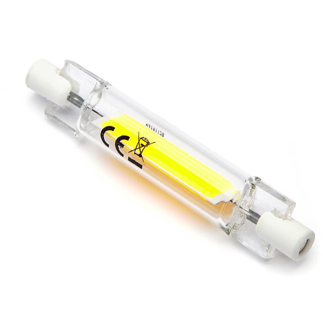 R7s LED lamp 4W met daglicht wit 6500K en 450 lumen in langwerpige vorm R7s LED lamp 4W met daglicht wit 6500K en 450 lumen in langwerpige vorm