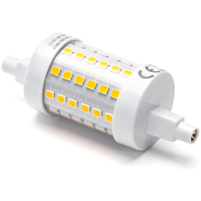 LED lamp R7S 8W met 1055 lumen daglichtwit 6500K in langwerpige vorm