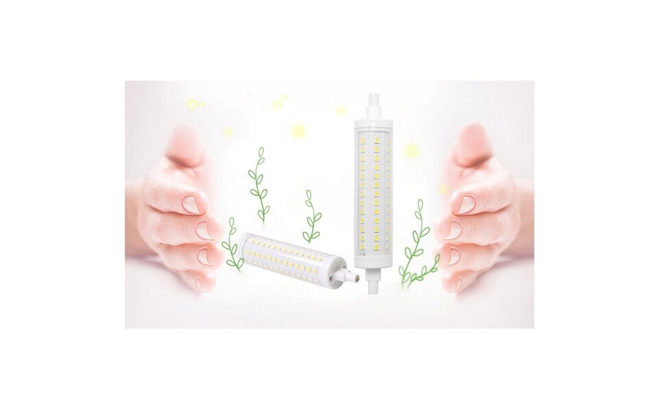 HLW LED Aigi Trunka R7S LED Lamp 16W - Bright/Cool White 6500K - Glass HLW LED Aigi Trunka R7S LED Lamp 16W - Bright/Cool White 6500K - Glass