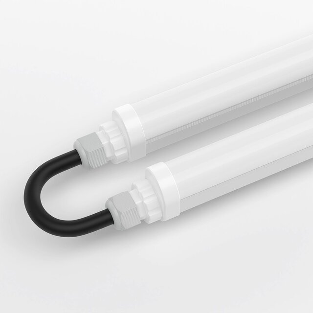 Langwerpig wit LED TL armatuur van 120cm met 32W vermogen en koel wit licht van 5700K