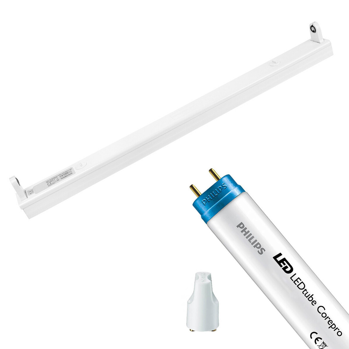 Aigi Dybolo LED fluorescent fixture 60 cm – 8W, 800 lm, 4000K