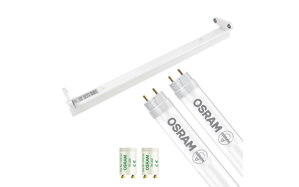 HLW LED LED Fluorescent Fixture 60cm - OSRAM SubstiTUBE Value EM 865