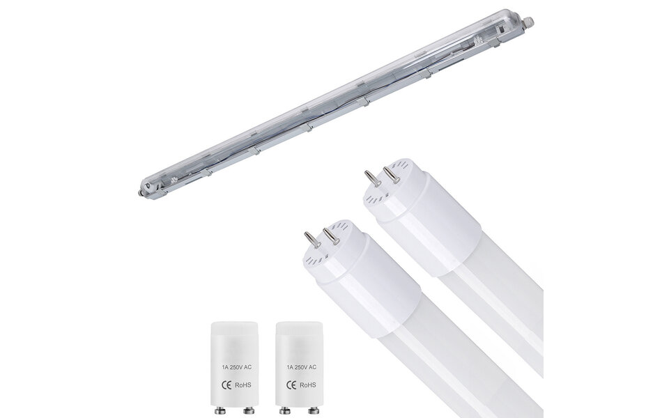 Velvalux LED Waterdichte TL Armatuur - 120cm met G13 Buizen