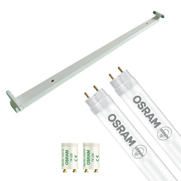 HLW LED LED TL Armatuur met T8 Buis - OSRAM 120cm HLW LED LED TL Armatuur met T8 Buis - OSRAM 120cm