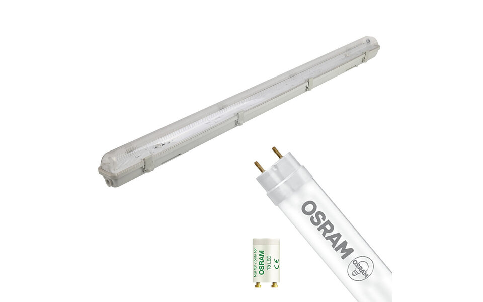 HLW LED LED TL Armatuur met T8 Buis - 4000K Neutraal Wit HLW LED LED TL Armatuur met T8 Buis - 4000K Neutraal Wit