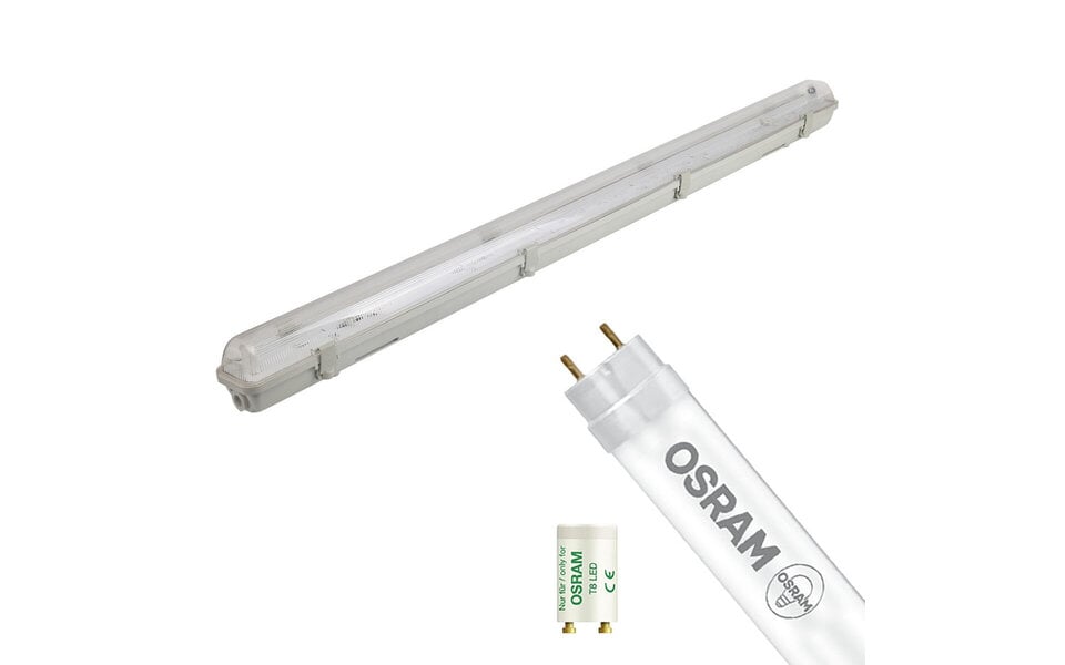 HLW LED LED TL Armatuur met T8 Buis - 150cm - Waterdicht HLW LED LED TL Armatuur met T8 Buis - 150cm - Waterdicht