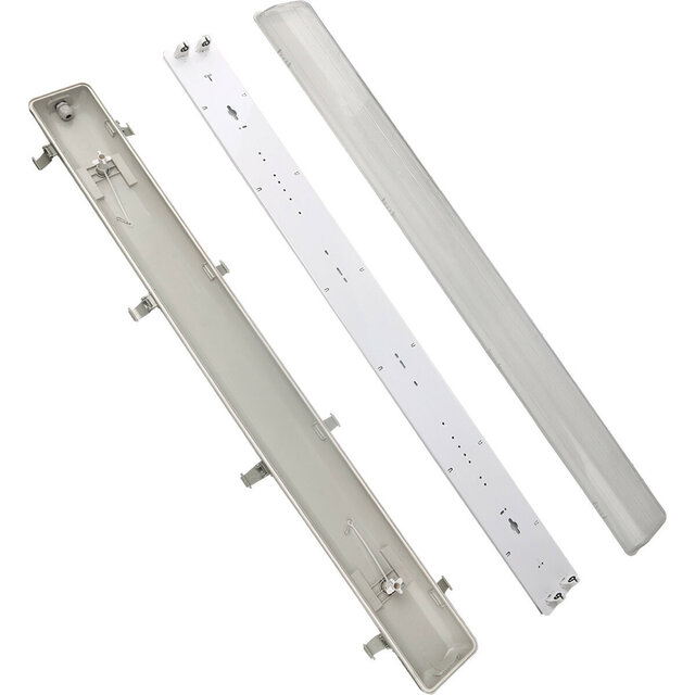 HLW LED LED TL Armatuur met T8 Buis - 150cm Dubbel - Waterdicht