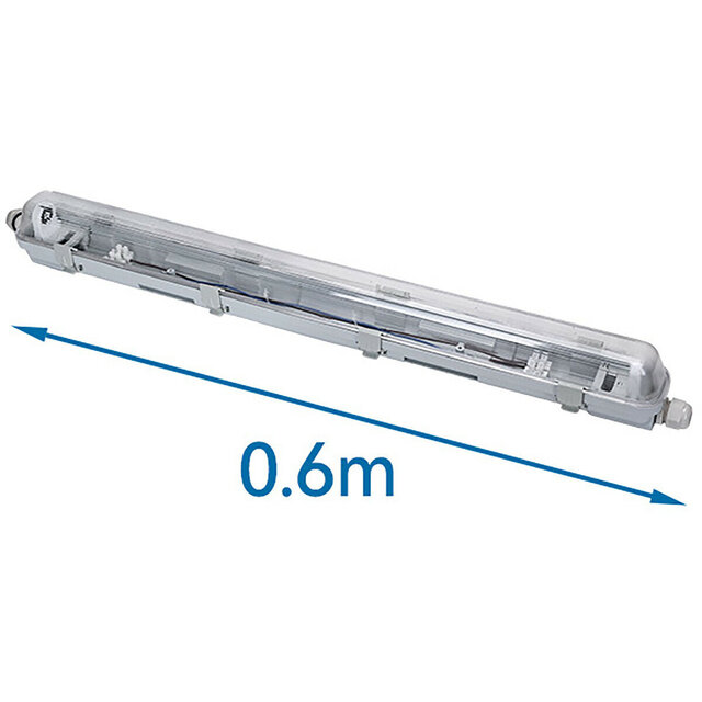 Velvalux LED Waterproof Fluorescent Fixture with T8 Tube | 60cm Velvalux LED Waterproof Fluorescent Fixture with T8 Tube | 60cm