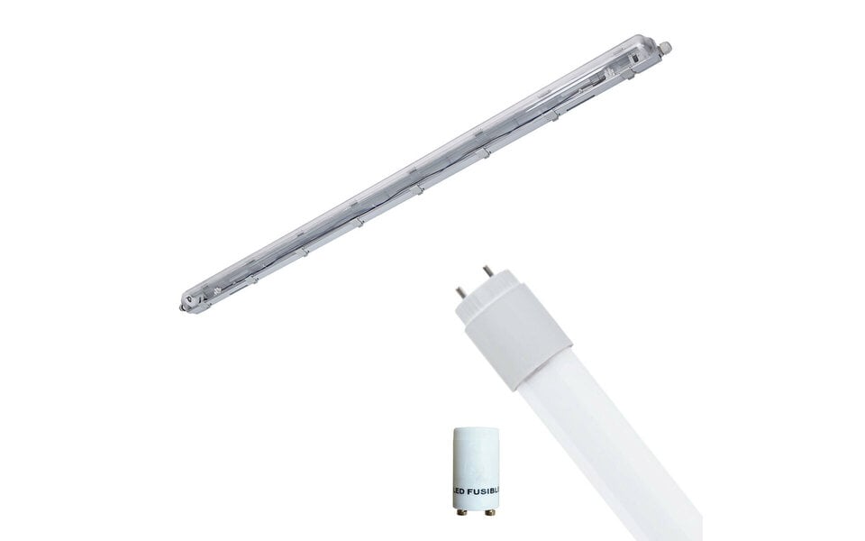Velvalux LED Waterproof Fluorescent Fixture with T8 Tube - 150cm