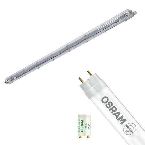 LED Waterdichte TL Armatuur 150cm - Warm Wit 3000K LED Waterdichte TL Armatuur 150cm - Warm Wit 3000K