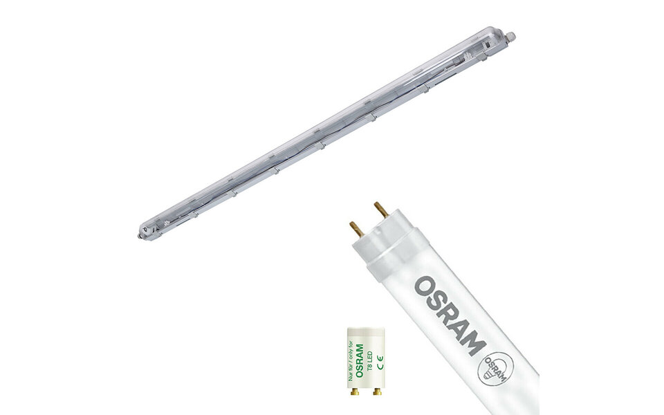 Velvalux LED Waterdichte TL Armatuur 150cm - Warm Wit 3000K Velvalux LED Waterdichte TL Armatuur 150cm - Warm Wit 3000K