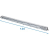 Velvalux LED Fluorescent Fixture 150cm with T8 Tubes - Waterproof & Connectable