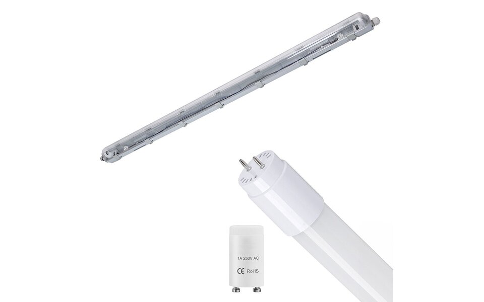 Velvalux LED Waterdichte TL Armatuur - Neutraal Wit 4000K Velvalux LED Waterdichte TL Armatuur - Neutraal Wit 4000K