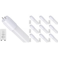 LED Fluorescent Tube - Neutral White 60 cm - Velvalux 10 Pack