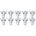PHILIPS LED Spot 10 Pack - GU10 Fitting - Dimbaar - Warm Wit 3000K