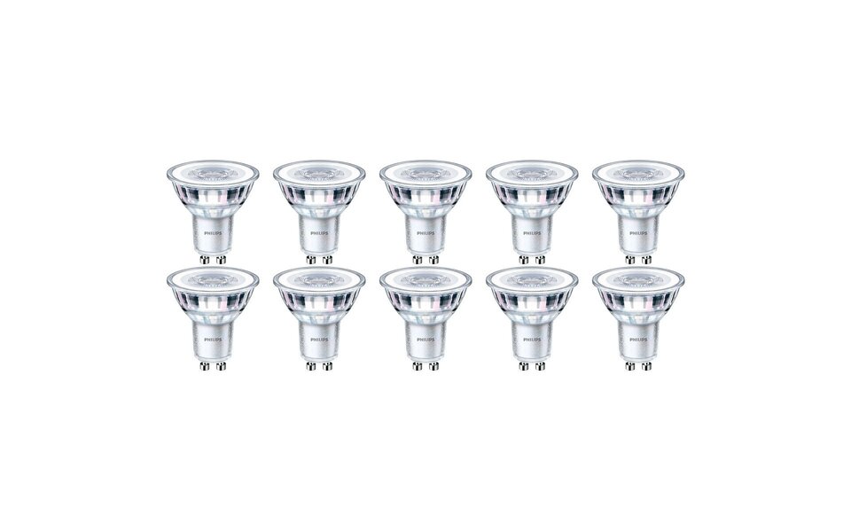 Philips PHILIPS LED Spot 10 Pack - GU10 Fitting - Dimbaar - Zeer Warm Wit 2700K