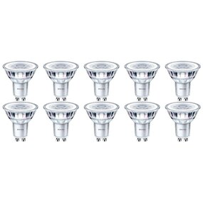 PHILIPS LED Spots 10 Pack - GU10, Warm Wit 3000K PHILIPS LED Spots 10 Pack - GU10, Warm Wit 3000K