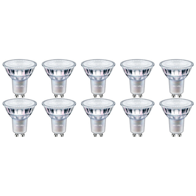 Philips GU10 LED Spot - Dimbaar & Warm Wit (10 Pack) Lichtbronnen