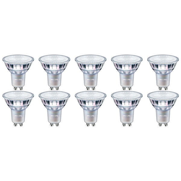 Philips Philips LED Spot 10 Pack - Dimbaar GU10 met Warm Wit Licht (2200K-2700K)