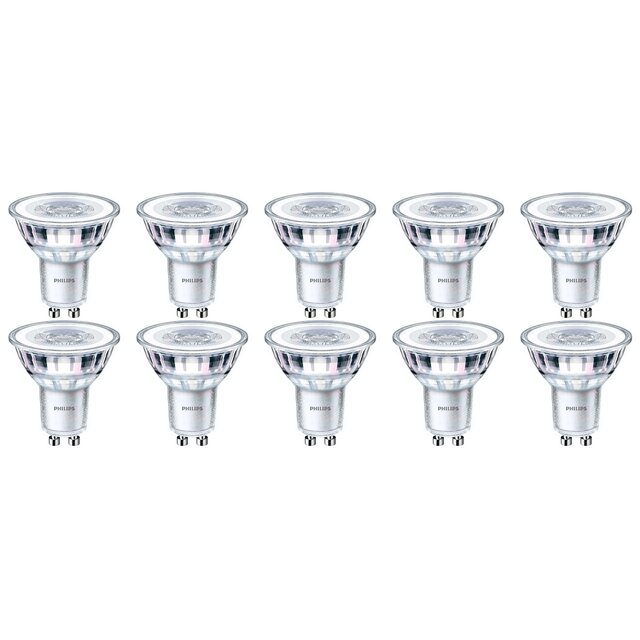 PHILIPS - LED Spot 10 Pack - GU10 - Dimbaar - 3W Lichtbronnen PHILIPS - LED Spot 10 Pack - GU10 - Dimbaar - 3W Lichtbronnen