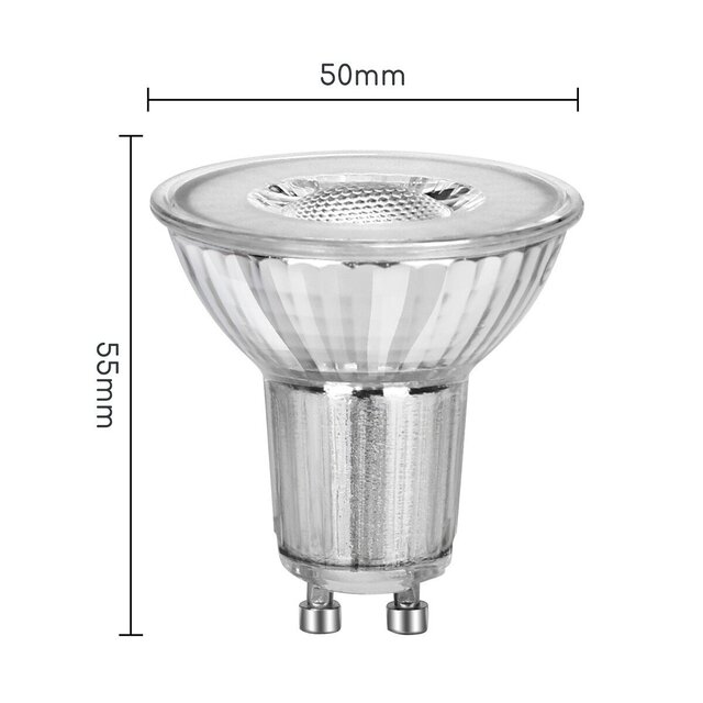Velvalux Velvalux GU10 LED Spot - Dimbaar 6W 480lm - Warm Wit 2700K