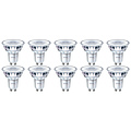 PHILIPS LED Spot 10 Pack - Dimbaar GU10 - Zeer Warm Wit 2700K - 4W