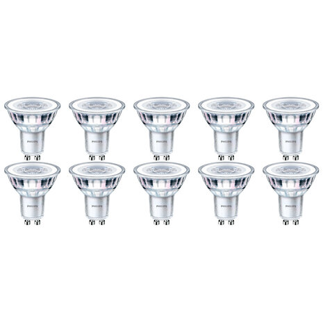PHILIPS LED Spot 10 Pack - Dimbaar GU10 - Zeer Warm Wit 2700K - 4W PHILIPS LED Spot 10 Pack - Dimbaar GU10 - Zeer Warm Wit 2700K - 4W