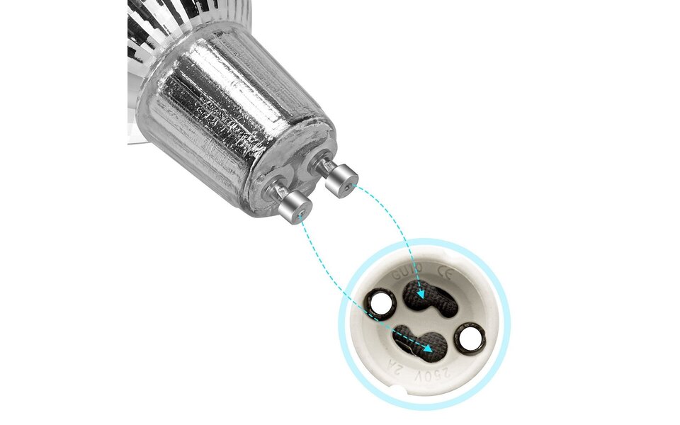 Velvalux Dimmable GU10 LED Spot - 6W Velvalux | Warm White Light 3000K Velvalux Dimmable GU10 LED Spot - 6W Velvalux | Warm White Light 3000K