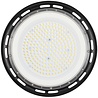 Ronde zwarte LED UFO high bay verlichting 100W 11000 lumen 6400K waterdicht IP65 voor magazijn Ronde zwarte LED UFO high bay verlichting 100W 11000 lumen 6400K waterdicht IP65 voor magazijn