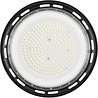 Ronde zwarte LED UFO High Bay lamp 150W met 16500 lumen en koelwit licht 6400K waterdicht IP65 Ronde zwarte LED UFO High Bay lamp 150W met 16500 lumen en koelwit licht 6400K waterdicht IP65
