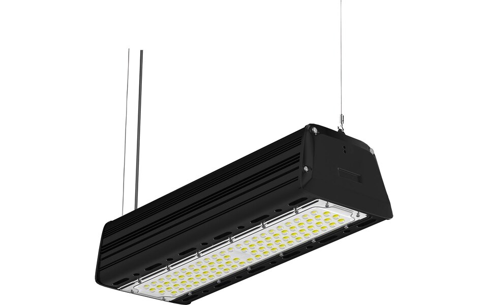 HLW LED LED High Bay Lineair 50W Dimbaar IP65 Koud Wit 6000K - Rinzu Lin