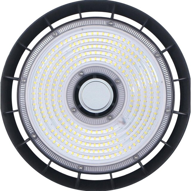 HLW LED LED UFO High Bay 100W - Bright Cool White 6400K, Waterproof IP65 Warehouse Lighting