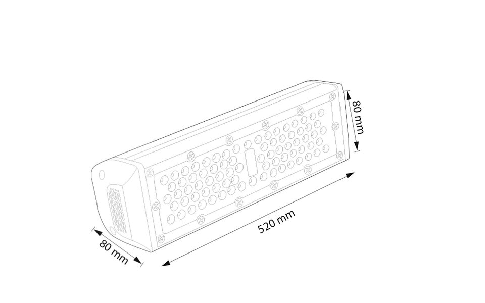 HLW LED LED High Bay 100W - Waterdichte LED Lamp voor Magazijnverlichting IP65, Helder Koud Wit