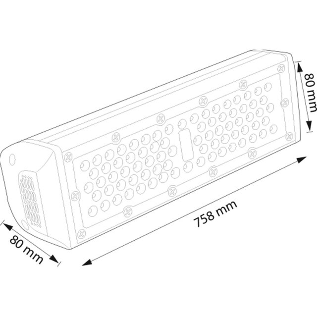 HLW LED Zarigmo LED High Bay 150W - Waterdichte LED lamp IP65 voor Magazijnverlichting