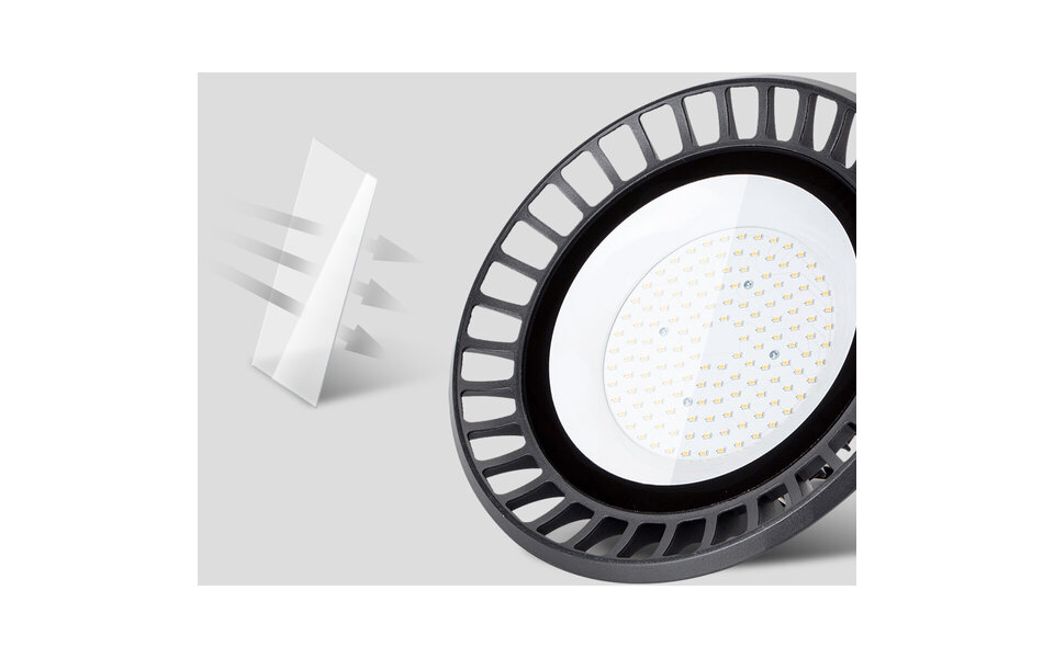 HLW LED LED UFO High Bay 200W - Waterproof LED Lamp Warehouse Lighting IP65 Daylight White