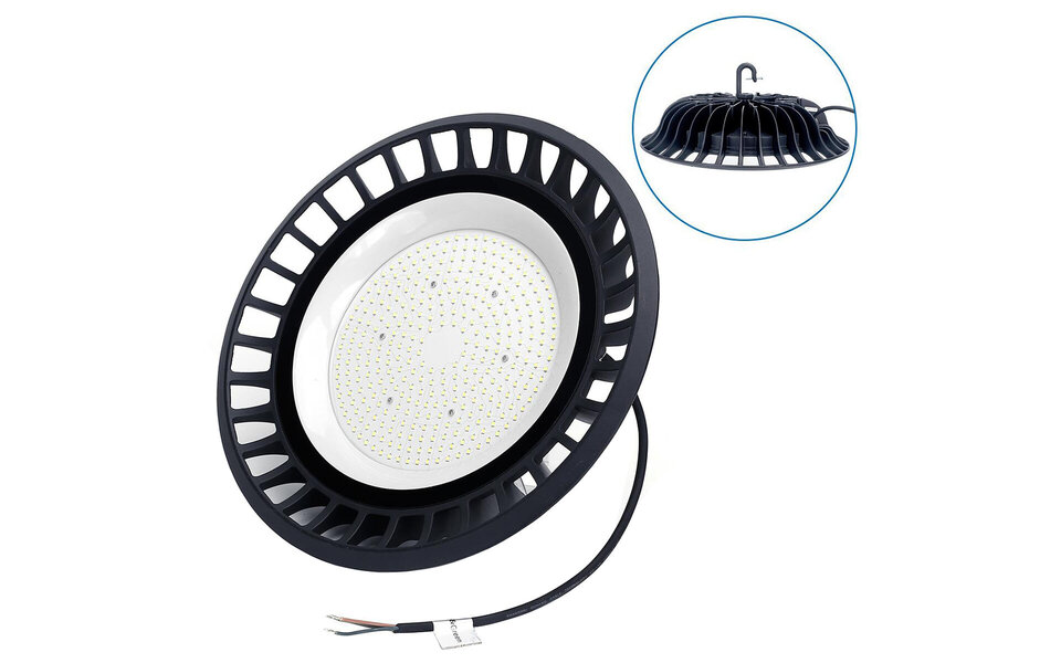 HLW LED LED UFO High Bay 200W - Waterdichte LED lamp, Magazijnverlichting IP65, Daglicht wit 6500K