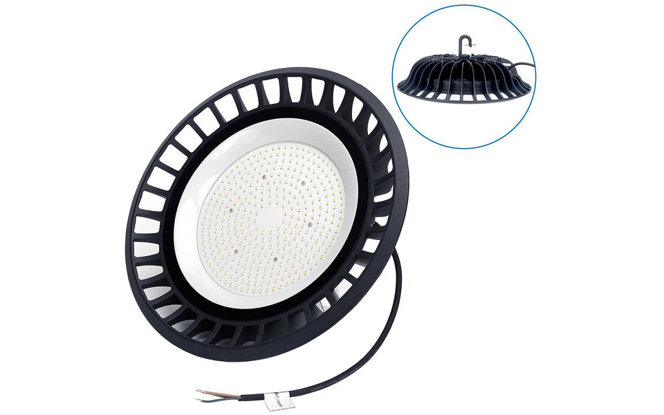 HLW LED LED UFO High Bay 200W - Waterproof LED lamp with IP65, neutral white for warehouse lighting HLW LED LED UFO High Bay 200W - Waterproof LED lamp with IP65, neutral white for warehouse lighting