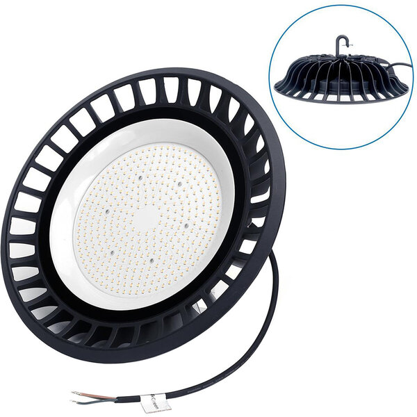 HLW LED LED UFO High Bay 200W - Waterdichte LED lamp met IP65, neutraal wit voor magazijnverlichting HLW LED LED UFO High Bay 200W - Waterdichte LED lamp met IP65, neutraal wit voor magazijnverlichting
