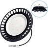 Ronde zwarte LED UFO high bay lamp 200W met 18000 lumen en neutraal wit licht 4000K waterdicht Ronde zwarte LED UFO high bay lamp 200W met 18000 lumen en neutraal wit licht 4000K waterdicht