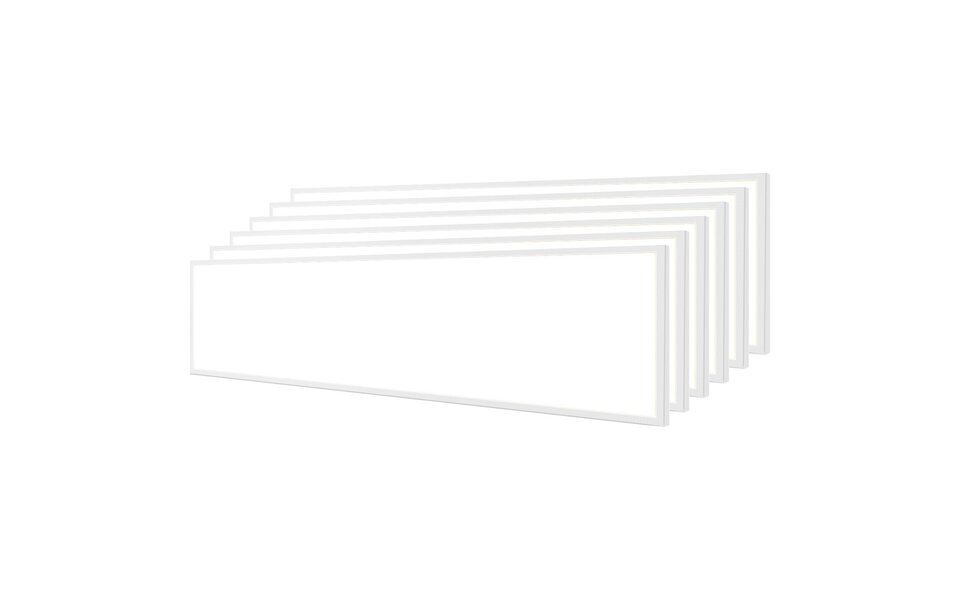 Velvalux LED Paneel 30x120 6 Pack - Inbouw LED Downlight 40W Koud Wit 6000K, Beam Angle verstelbaar